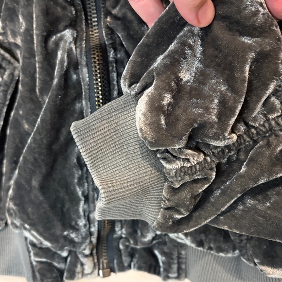 Free People velour bomber jacket - Picture 7 of 9